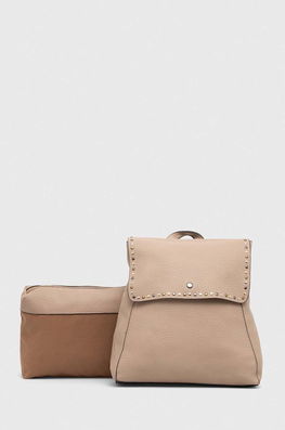 Medicine Rucsac Femei, Culoarea Portocaliu, Mic, Cu Imprimeu Dama, Imitatie De Piele