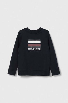 Tommy Hilfiger Bluza Copii Culoarea Albastru Marin, Cu Imprimeu Bleumarin, Model Print