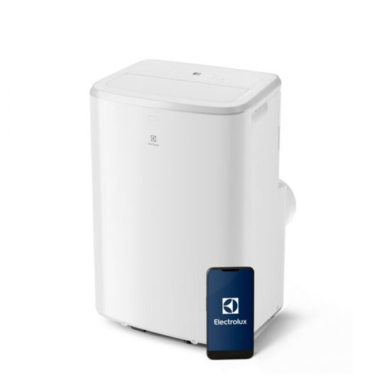 Aer conditionat portabil Electrolux Comfort 600 EXP34U339CW, BTU 12000, Functie Racire, Display Digital, Conectivitate Wi-Fi, Telecomanda, Clasa A, Alb