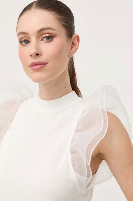Karl Lagerfeld Bluza Femei, Culoarea Bej, Neted Dama, Elegant