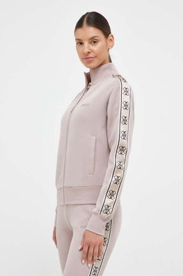 Guess Bluza Femei, Culoarea Bej, Cu Imprimeu Dama
