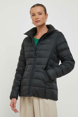 Tommy Hilfiger Geaca Femei, Culoarea Negru, De Iarna Dama