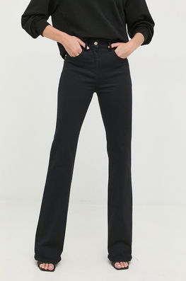 Patrizia Pepe Jeansi Femei , High Waist Dama Negru