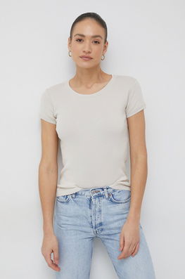 United Colors Of Benetton Tricou Din Bumbac Culoarea Bej Dama
