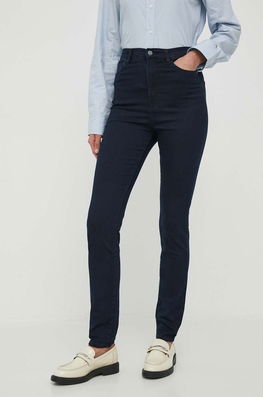 Emporio Armani Jeansi Femei, Culoarea Albastru Marin Dama Bleumarin