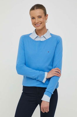 Tommy Hilfiger Pulover Femei, Light Dama Albastru