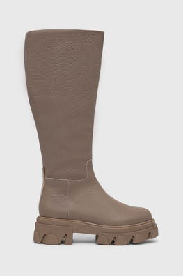 Steve Madden Ghete De Piele Mana Femei, Culoarea Bej, Cu Platforma, SM11002143 Dama