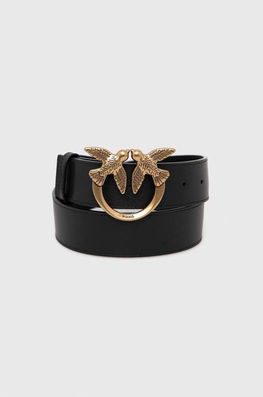 Pinko Curea De Piele Femei, Culoarea Negru Dama