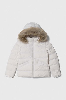 Tommy Hilfiger Geaca De Puf Pentru Copii Culoarea Alb