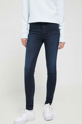 Tommy Jeans Jeansi Femei, Culoarea Albastru Marin Dama Bleumarin