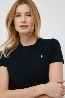 Polo Ralph Lauren Tricou Femei, Culoarea Negru Dama