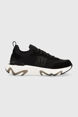 Karl Lagerfeld Sneakers BLAZE Culoarea Negru, KL62440 Dama, Imitatie De Piele Intoarsa