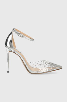 Steve Madden Pantofi Cu Toc Ravaged Culoarea Argintiu, SM11002564 Dama, Sintetic, Toc Subtire