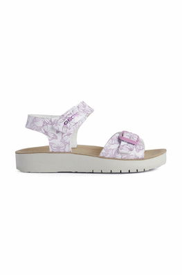 Geox Sandale Copii Culoarea Roz, Imitatie De Piele