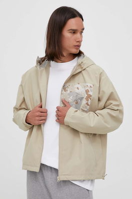 Adidas Originals Geaca Barbati, Culoarea Bej, De Tranzitie, Oversize Bărbaţi