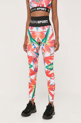 PLEIN SPORT Colanti Femei, Culoarea Alb, Modelator Dama, Tricotaj, Model Print