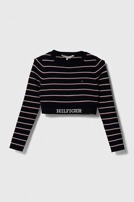 Tommy Hilfiger Pulover Copii Culoarea Albastru Marin, Light Bleumarin