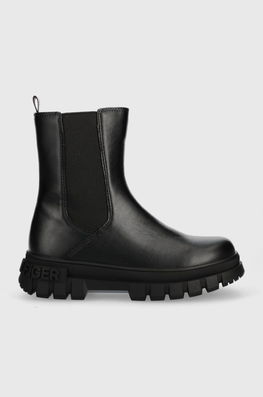 Tommy Hilfiger Cizme De Iarna Pentru Copii Culoarea Negru, Imitatie De Piele