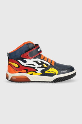 Geox Sneakers Pentru Copii Culoarea Albastru Marin Bleumarin, Imitatie De Piele
