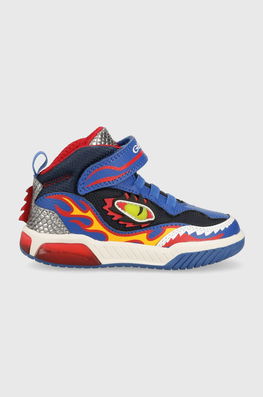 Geox Sneakers Pentru Copii Culoarea Albastru Marin Bleumarin, Imitatie De Piele