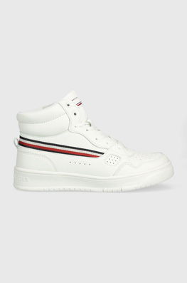 Tommy Hilfiger Sneakers Pentru Copii Culoarea Alb, Imitatie De Piele