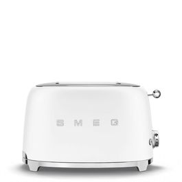 Prajitor de paine Smeg TSF01WHMEU, 950 W, alb mat, retro