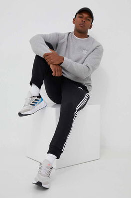 Adidas Pantaloni De Trening Culoarea Negru, Cu Imprimeu Bărbaţi, Tricotaj