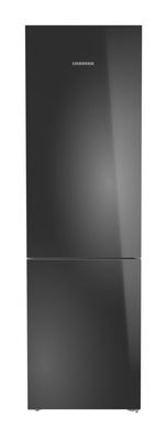 Combina frigorifica Liebherr CNgbd 5723 Plus, NoFrost, EasyFresh, 60 cm, 371 L, EasyTwist-Ice, SuperSilent, Clasa D, Silver/Sticla Neagra