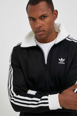 Adidas Originals Bluza Barbati, Culoarea Negru, Cu Imprimeu Bărbaţi