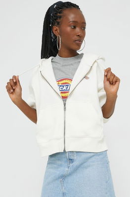 Dickies Bluza Femei, Culoarea Alb, Cu Imprimeu Dama