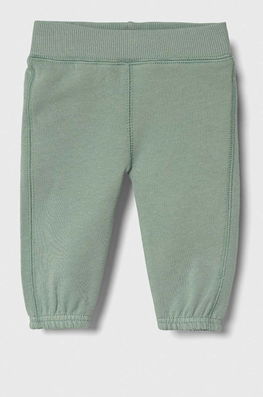 United Colors Of Benetton Pantaloni De Trening Din Bumbac Pentru Bebeluși Culoarea Verde, Cu Imprimeu Copii