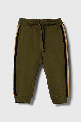 United Colors Of Benetton Pantaloni De Trening Din Bumbac Pentru Copii Culoarea Verde, Modelator