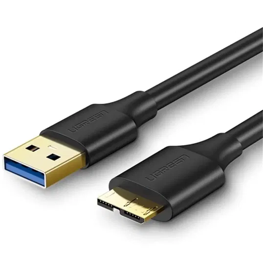 Cablu USB 3.0 (T) la USB Tip B (T), conectori auriti, 1m, negru