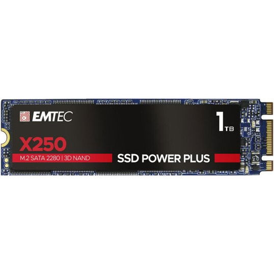 SSD X250, 1TB, SATA M2 2280, R/W speed 520MBs/500MBs