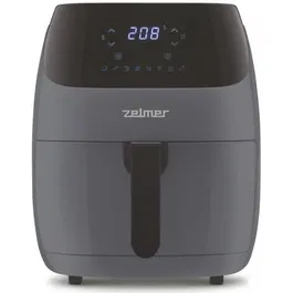 Friteuza cu aer cald Zelmer ZAF5502G, 1500 w , 5 l, touch control, timer pana la 60 minute , oprire automata, 8 programe presetate, temperatura pana la 200 grade, gri antracit