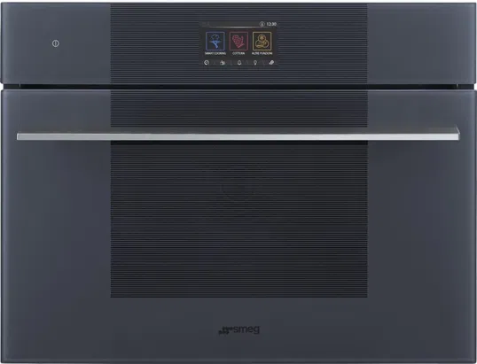 Cuptor incorporabil compact combinat cu microunde Smeg Linea Galileo SO4104M2PG, Vapor Clean, SameTime, SmartCooking, MultiStep, inverter