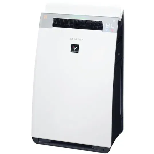 Purificator aer Sharp Plasmacluster KIG75EUW, 3 trepte viteza, HEPA, ionizare, umidificare, alb