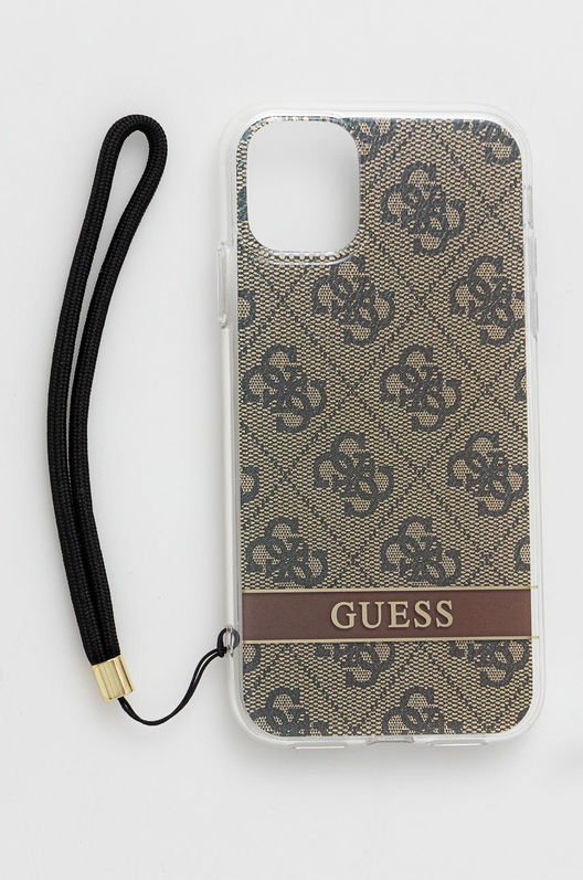 Guess Husa Pentru Telefon IPhone 11 Culoarea Maro