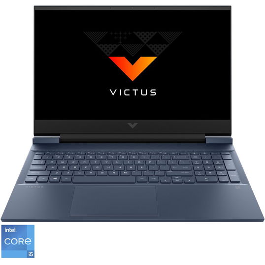 Laptop Gaming HP Victus 16-d1005nq cu procesor Intel® Core™ i5-12500H pana la 4.50 GHz, 16.1, Full HD, IPS, 144Hz, 16GB DDR5, 1TB SSD, NVIDIA® GeForce RTX™ 3060 6GB GDDR6, Free DOS, Performance Blue