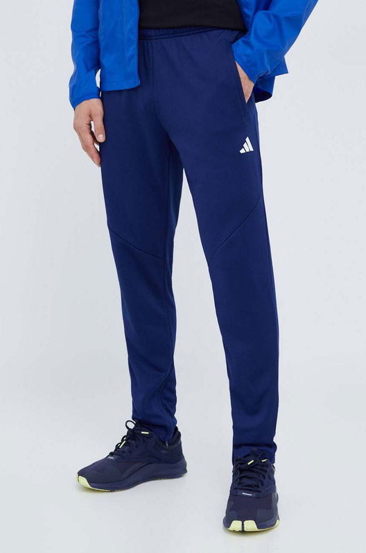 Adidas Performance Pantaloni De Antrenament Game And Go Culoarea Albastru Marin, Neted Bleumarin