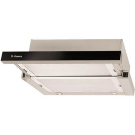 Hota incorporabila telescopica Hansa OTS6226IH, Putere de absorbtie 365 mc/h, 2 motoare, 60 cm, Argintiu
