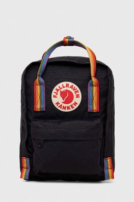 Fjallraven Ghiozdan Copii Kanken Rainbow Mini Culoarea Negru, Mic, Modelator