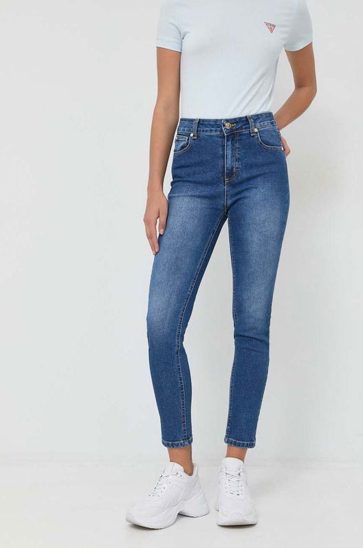 Silvian Heach Jeansi Femei High Waist Albastru
