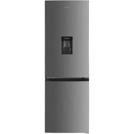 Combina frigorifica Heinner HCNF-HM291XWDF+, 291 l, No Frost, Dozator de apa, Lumina LED, Control electronic, Clasa F, H 186 cm, Inox