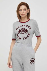 Tommy Hilfiger Tricou Din Bumbac Culoarea Gri