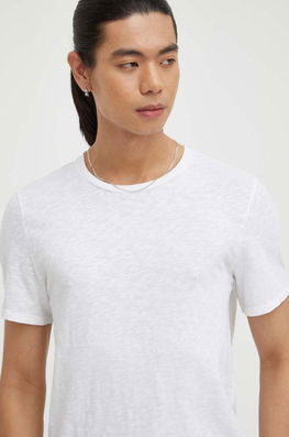 American Vintage Tricou Din Bumbac Culoarea Alb, Melanj