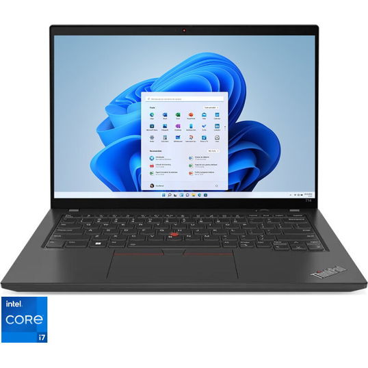 Laptop Lenovo 14'' ThinkPad T14 Gen 4, WUXGA IPS, Procesor Intel® Core™ i7-1355U (12M Cache, up to 5.00 GHz), 16GB DDR5, 512GB SSD, Intel Iris Xe, Win 11 Pro, Thunder Black