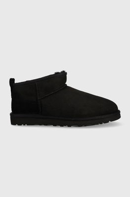 UGG Cizme De Zapada Din Piele Intoarsa Classic Ultra Mini Negru