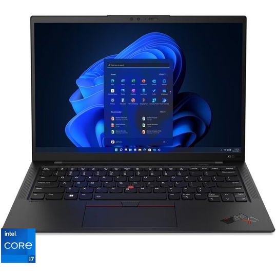 Ultrabook Lenovo 14'' ThinkPad X1 Carbon Gen 11, 2.8K OLED, Procesor Intel® Core™ i7-1355U (12M Cache, up to 5.00 GHz), 32GB DDR5, 1TB SSD, Intel Iris Xe, 5G, Win 11 Pro, Deep Black, Weave