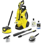 Aparat de spalat cu presiune Karcher K 4 Power Control Car&Home, 1800 W, debit 420 l/h, 130 bar, dispozitiv T 5, detergent 1 l, pistol Power Control G160Q, Lance Vario Power Jet/cu jet rotativ, perie rotativa, sistem spumare 0.3 l , sampon auto 1 l